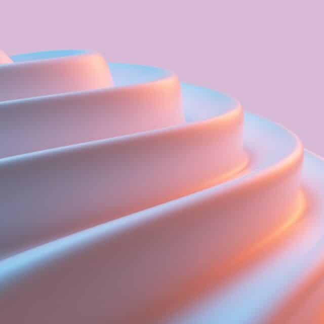 A 3d rendered image of stairs